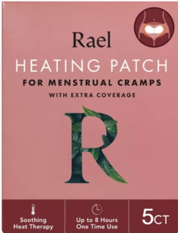Rael Maximum Coverage XL Heating Patch, for Period Cramps, 5 Count