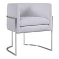 thumbnail image 1 of TOV Furniture Giselle Transitional Velvet Dining Chair, Gray/Silver (Set of 1), 1 of 6