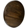 thumbnail image 4 of KINGCRAFT 26 x 26 inches Extra Large Round Ottoman Table Tray Wooden Solid Serving Tray with Handle Black Walnut Circle Platter Decorative Tray for Oversized Ottoman Home Breakfast in Bed Tea Coffee, 4 of 5