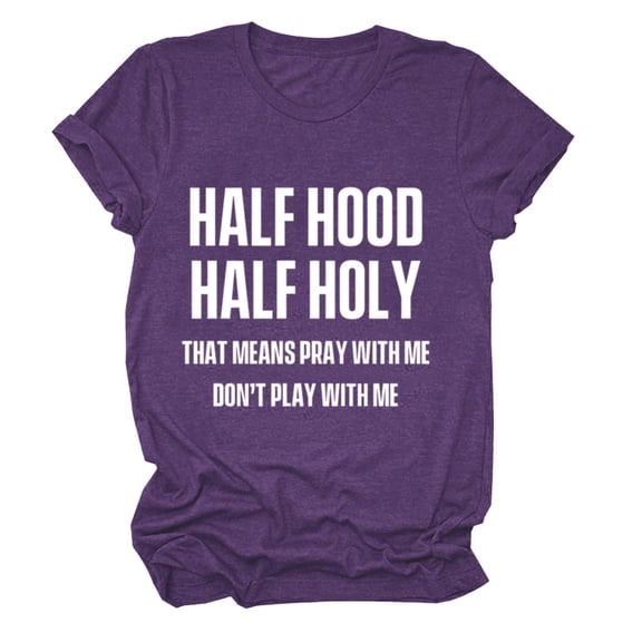 Spring Tops for Women Viikei Womens Tops Clearance Under $5 Fashion Woman Causal Round Neck Printing Blouse Short Sleeve T-Shirt Summer Tops