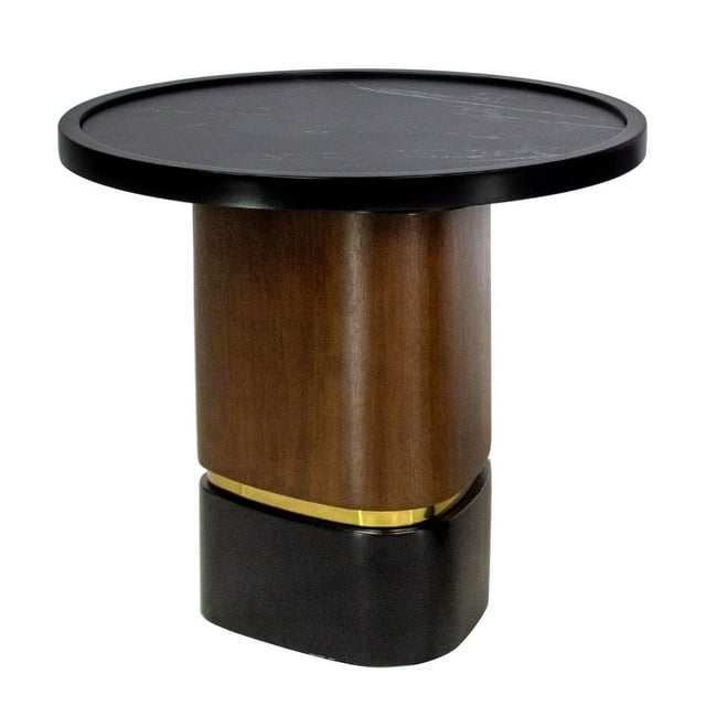 Mesa Lateral Kessa Muebles Dacio Negro 55 x 56 x 55 cm