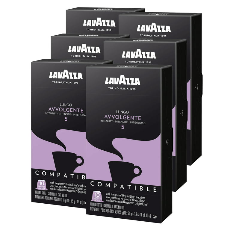 Lungo Avvolgente - Pack x10 capsulas Lavazza Nespresso – Capsulandia