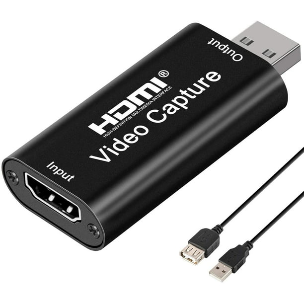 Video card, HD video and audio capture card HDMI recording to USB 2.0 1080P via DSLR, camcorder, action camera, support live streaming Walmart.com