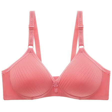 Xiaoxatg The Factory Directly Supplies The Side Striped Soft Cup On The Upper Support Of Middle And Elderly Women To Receive A Pair Of Bras Full Coverage Padded Bras for Women