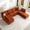 Orange, variant on 124" U-Shaped Modular Sectional Sofa, Modern L-Shaped Corner Sofa with Storage Ottoman, Built-in USB Charger