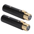 thumbnail image 2 of 3pin Audio Adapter, Audio Adapter Zinc Alloy Audio Cable Adapter Beautiful Durable  For Mixer Cables For Guitar Audio Cables Black, 2 of 8