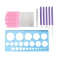 thumbnail image 1 of 8pcs in 1 Set DIY Paper Rolling Tool Kit Handmade Quilling Needle Pen for Craft, 1 of 9
