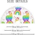 thumbnail image 2 of GZHJMY Christmas Tree Skirt, Rainbow Llama 36" for Indoor Outdoor Holiday Party Office Store Cupboard Decoration, 2 of 6