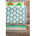 thumbnail image 4 of nuLOOM Yelena Trellis Shag Accent Rug, 2' x 3', Ivory, 4 of 4