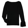 thumbnail image 1 of Ralph Lauren Womens Ruffled Pullover Sweater, Black, X-Small, 1 of 1