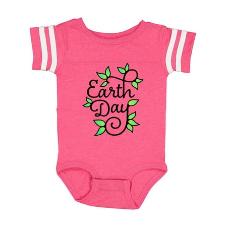 

Inktastic Earth Day- in black with green leaves growing Gift Baby Boy or Baby Girl Bodysuit