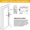 thumbnail image 4 of Automatic Door Closer Metal Adjustable Heavy Duty Safety Spring Silenciar Convert Hinged Door Interior Exterior, 4 of 5