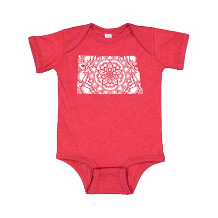 

Inktastic North Dakota Silhouette Mandala Gift Baby Boy or Baby Girl Bodysuit