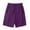 B-Purple, variant on Women's Summer Oversize Shorts Workout Elastic Waist Casual Pockets Cargo Shorts