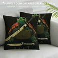 thumbnail image 3 of Turtle Ninja Neck Pillow,Soft Pillow Case, Standard Pillow Cases " Square Throw Pillowcase Covers Pattern Printed on Both Sides, 3 of 5