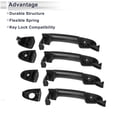 thumbnail image 3 of Reemplazo de manijas de puerta exteriores delanteras, traseras izquierda y derecha para Hyundai Santa Fe 2007-2012, duraderas, ABS, 1 juego, 3 of 6