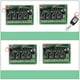 thumbnail image 3 of Interruptor de relé de control remoto inalámbrico RF, 4 canales, 443mhz, con 2 receptores, 3 of 5