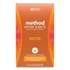 Method Dryer Sheets, Ginger Mango, 80 Sheets