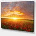 thumbnail image 2 of Design Art - Poppy Field under Bright Sunset, 2 of 4