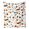 thumbnail image 2 of Halloween Throw Blanket for Couch | Bat Pumpkin Ghost Fall Halloween Fleece Blanket | Soft,Plush,Warm Black Fall Cabin Throw,30*40Inch, 2 of 9