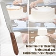 thumbnail image 4 of Stainless Steel Spatula Kitchen Utensil Chefs Knives Baking Tool - 6" Polished Blade, Wood Handle, 4 of 7