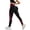 Red, variant on Resivox Women's High Waisted Color Block Yoga Pants - High Waist Design with Butt-Lifting Effect, Tight-Fit Leggings for Sports & Yoga Sessions, Striped Pattern Black XL