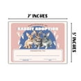 thumbnail image 3 of Rabbit Adoption Certificate 30pk 5x7 Easter Bunny Save New Pet Animal Adopt Milestone Award Basket Stuffed Animal Care Gift Date and Signature, 3 of 5