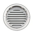 thumbnail image 6 of Tineasur Silver 304 Stainless Steel Rainproof Leaf Round Vent Cover Wall Air Conditioning Units Bathroom Vents 1Pack 5.7×5.7×1.6in, 6 of 8