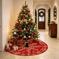thumbnail image 2 of Circular Christmas Tree Skirt 47.24x47.24x0.08IN - Christmas Decorations, Decor, Holiday, Xmas, Festive, Seasonal, Home, Indoor, Outdoor, Party Supplies, Gifts, Ornaments, 2 of 7