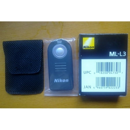 Nikon ML L3 - Remote control - infrared - for Nikon D3200, D3300, D5200, D5500, D610, D750, D7500; 1; Coolpix A, P7700, P7800, P900
