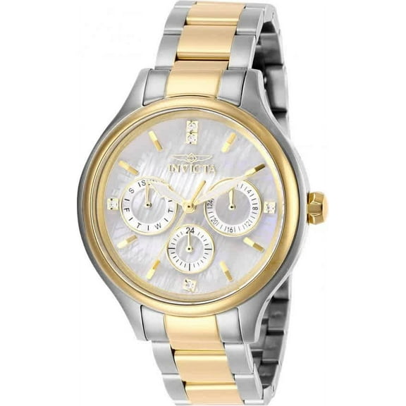 Invicta Angel Women's Watch w/ Mother of Pearl Dial - 38mm. Steel. Gold (28655)