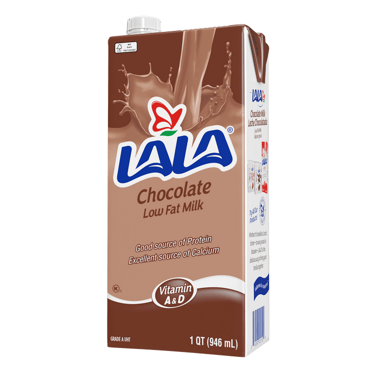 2 pack) LALA Chocolate 1% Milk UHT 32oz - Walmart.com