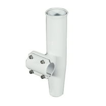 LEES RA5204WH Lees Clamp-On Rod Holder - White Aluminum - Horizontal Mount - Fits 1.900"" O.D.