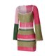 thumbnail image 4 of TRKIYQC Vestido de Mujer, Manga Larga Recorte Tejer Patchwork Primavera Otoño Verano Casual Club Party Dress TRKIYQC moda, 4 of 9