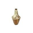 thumbnail image 6 of DecMode Large Gold Capiz Shell & Natural Banana Wood Vase, 11”x 15”, 6 of 8