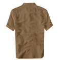 thumbnail image 3 of OUSITAID Chemise en Coton Dégradé Teintée à Col Frais et Respirant pour Homme Été, 3 of 3