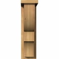 thumbnail image 2 of 5 1/2"W x 12"D x 20"H Ridgewood Smooth Corbel w/Backplate, Western Red Cedar, 2 of 9