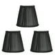 thumbnail image 1 of 3PCS E14 ClipOn Pantalla de lámpara de tela Pantalla de tela moderna Cubierta de luz de mesa para candelabro de vela (Negro), 1 of 8