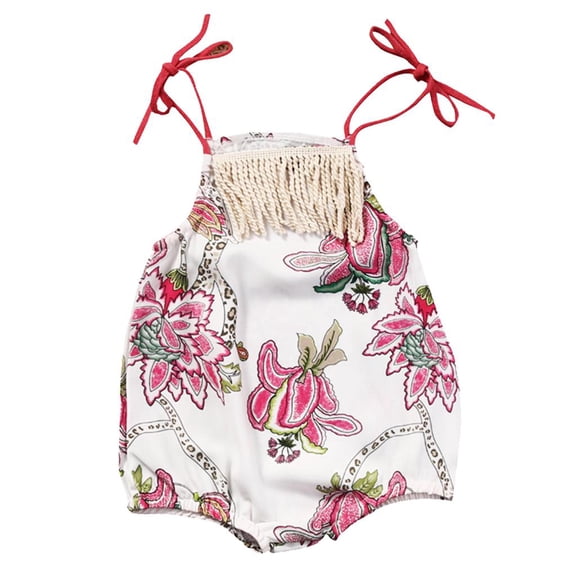 Mameluco Floral Sunsuit s 6-12 meses