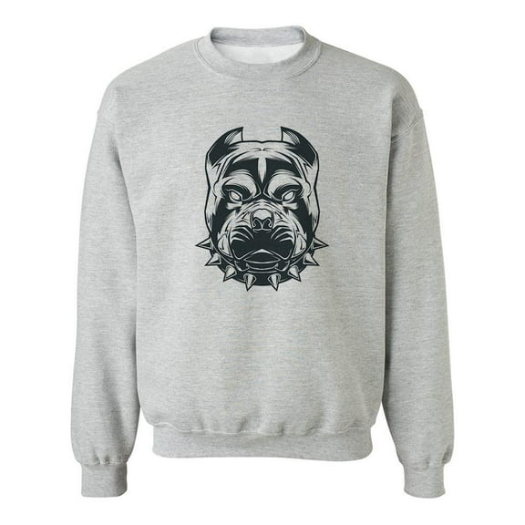 Pitbull Head. Sweatshirt Men -Image by Shutterstock, Male x-Large