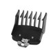 thumbnail image 4 of Juego profesional de 10 protectores de cortadora semimetálicos negros, compatibles con la mayoría de las cortadoras Wahl y que van desde 1/16" a 1", junto con la oreja izquierda y derecha, 4 of 5