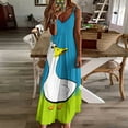 thumbnail image 3 of Fun And Playful Duck Sleeveless Dress Woman Fashion Long Dresses Women's Summer Suit Dress Summer 2025 Women, 3 of 7