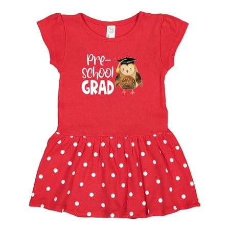 

Inktastic Pre-School Grad- Owl in Cap Gift Toddler Girl Dress