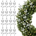 thumbnail image 3 of Bayas artificiales, bayas rojas, doradas y plateadas, ramas de cerezas, estambres, guirnalda floral para Navidad, adorno para fiesta de Año Nuevo, 3 of 5
