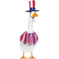 thumbnail image 4 of AZXY 4th of July Porch Goose Outfits, Patriotic Hat & Tulle Tutu Costume Set for 23 Inch Large Goose Statue, Independence Day Lawn & Outdoor Decor, 4 of 6