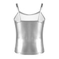 thumbnail image 2 of YONGHS Kids Girls Metallic Dance Top Camisole Straps T-Shirt Sport Modern Jazz Hip Hop Vest, 2 of 7