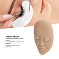 thumbnail image 4 of Lash Mannequin Head Practice Training Head for Make Up and Lash Extension Cosmetology Doll Face Head, Easy to Clean, Reusable, 4 of 8