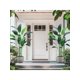 thumbnail image 5 of 6ft/7ft bird of paradise artificial plant con permanent flower: fake palm tree para indoor y outdoor moderno decor, ideal para housewarming gift con 17(20) trunks y faux leaves, 5 of 7