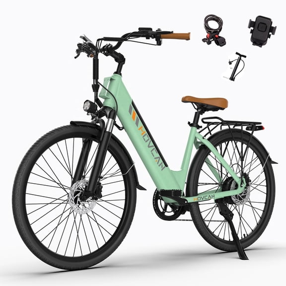 Movcan V80 Electric Bike for Adults, 750W 20MPH Electric Mountain Bike, 48V 13Ah Removable Battery, 26" Tire, Class 2, UL2849 Certified