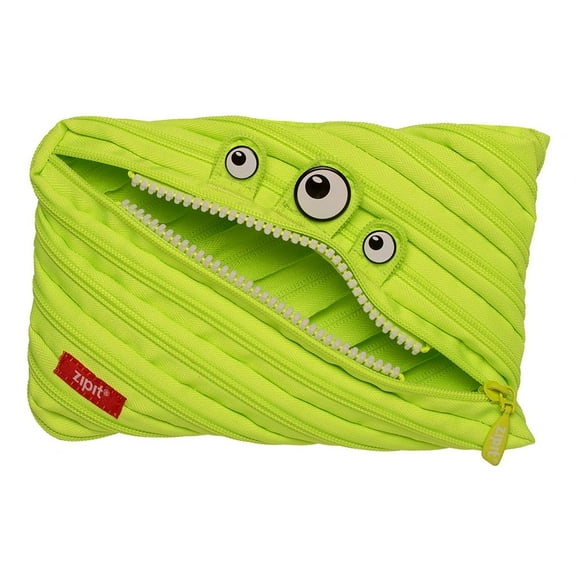 ZIPIT Classic Monster jumbo Pencil Case, Bright Lime